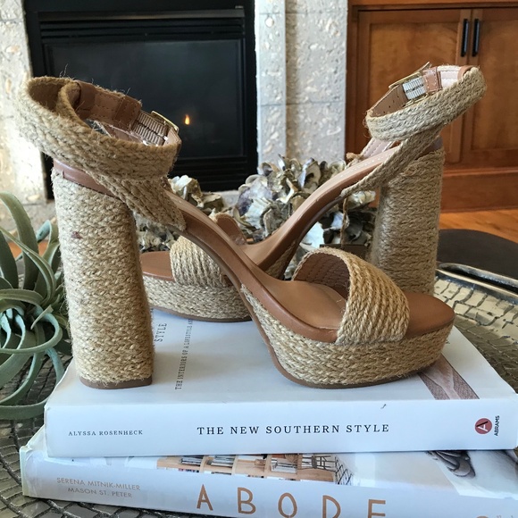 PLAYA JUTE PLATFORM HEELS - Picture 9 of 13